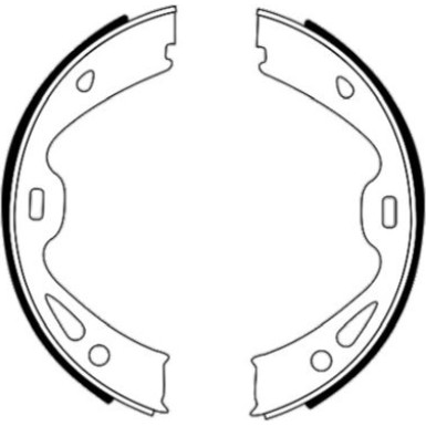8DA 355 051-291 Bremsbackensatz, Feststellbremse