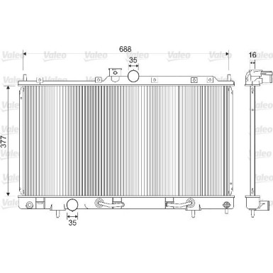 Valeo | Kühler, Motorkühlung | 733280