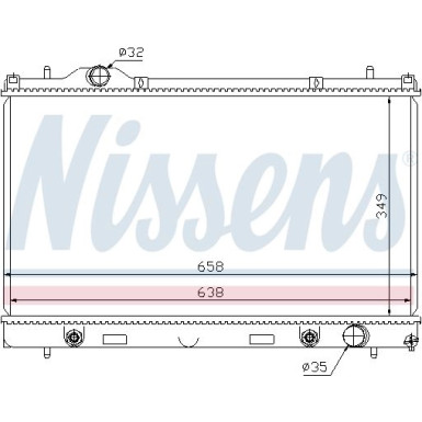Nissens | Kühler, Motorkühlung | 69210