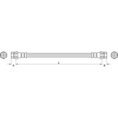 Metzger | Bremsschlauch | 4111524