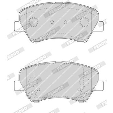 Ferodo Bremsbelagsatz, Scheibenbremse PREMIER ECO FRICTION FDB4613