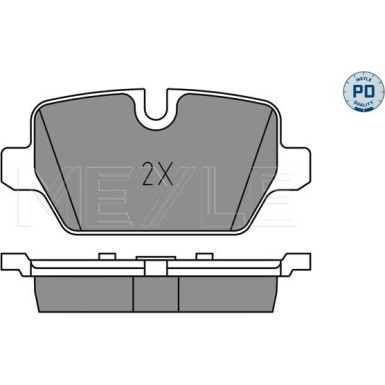 Meyle Bremsbelagsatz, Scheibenbremse MEYLE-PD: Advanced performance and design 025 236 2316/PD