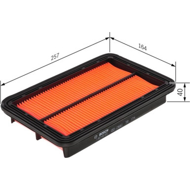 BOSCH 1 457 433 072 Luftfilter