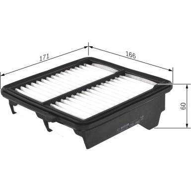 BOSCH F 026 400 223 Luftfilter