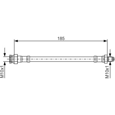 BOSCH | Bremsschlauch | 1 987 476 416