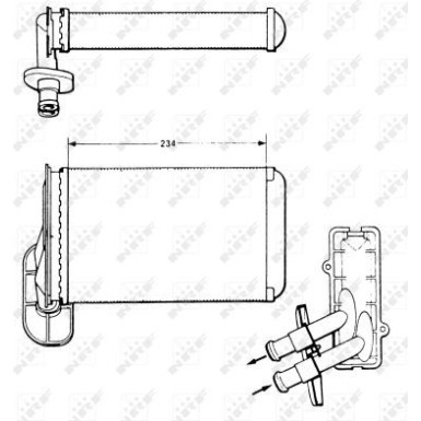 58622 Wärmetauscher, Innenraumheizung EASY FIT 58622 Wärmetauscher, Innenraumheizung EASY FIT