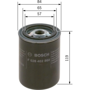 BOSCH | Kraftstofffilter | F 026 402 860