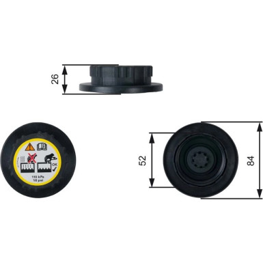 RC246 Verschlussdeckel, Kühlmittelbehälter