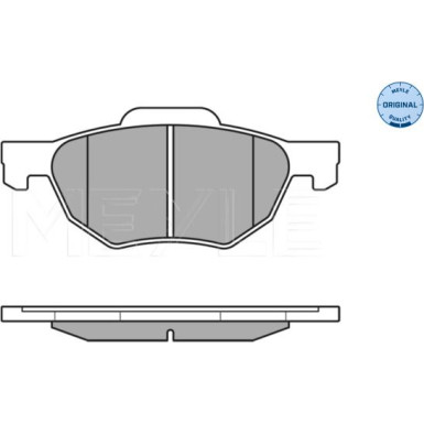 025 237 2017/W Bremsbelagsatz, Scheibenbremse MEYLE-ORIGINAL: True to OE.