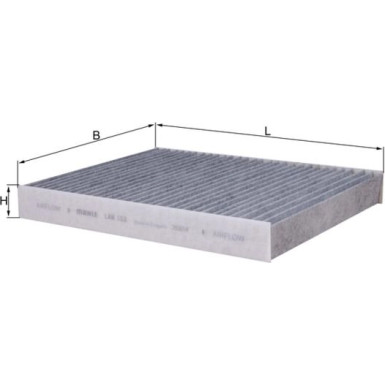 LAK 153 Filter, Innenraumluft LAK 153 Filter, Innenraumluft