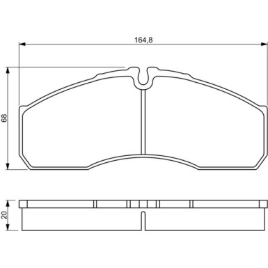 0 986 494 266 Bremsbelagsatz, Scheibenbremse