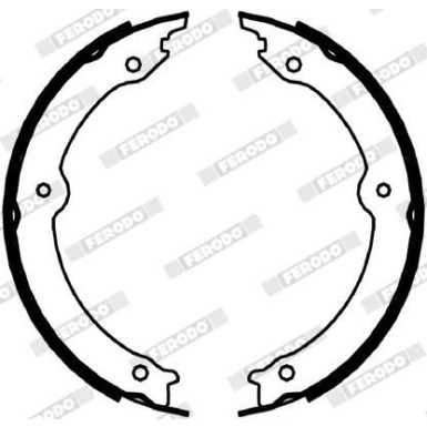 Ferodo | Bremsbackensatz, Feststellbremse | FSB4067