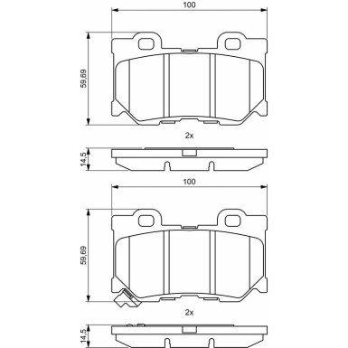 BOSCH Bremsbelagsatz, Scheibenbremse 0 986 494 863 BOSCH Bremsbelagsatz, Scheibenbremse 0 986 494 863