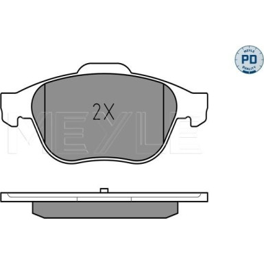 Meyle Bremsbelagsatz, Scheibenbremse MEYLE-PD: Advanced performance and design 025 232 4518/PD