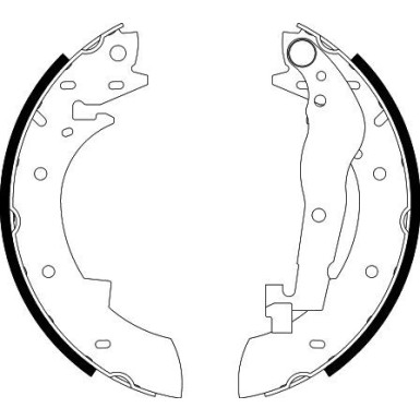 8DB 355 001-991 Bremsbackensatz
