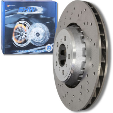 SHW Performance BFL44809 Bremsscheibe BMW 3er, 4er, 2er Vorderachse links, 380x30mm