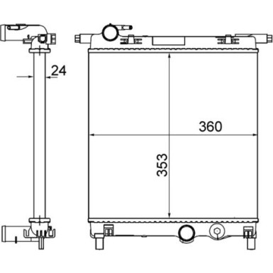 Mahle | Kühler, Motorkühlung | CR 831 001S
