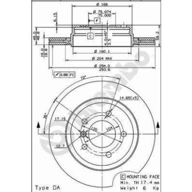 09.7720.11 Bremsscheibe PRIME LINE - UV Coated