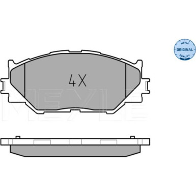 Meyle Bremsbelagsatz, Scheibenbremse MEYLE-ORIGINAL: True to OE 025 239 8317