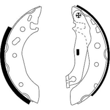 91048800 Bremsbackensatz