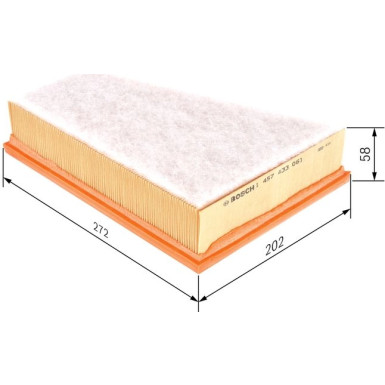 BOSCH 1 457 433 061 Luftfilter BOSCH 1 457 433 061 Luftfilter