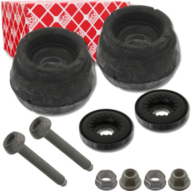 2x FEBI 37878 Domlager Federbeinstützlager mit Anbaumaterial Vorderachse passend für VAG 1J0412331C 2x FEBI 37878 Domlager Federbeinstützlager mit Anbaumaterial Vorderachse passend für VAG 1J0412331C