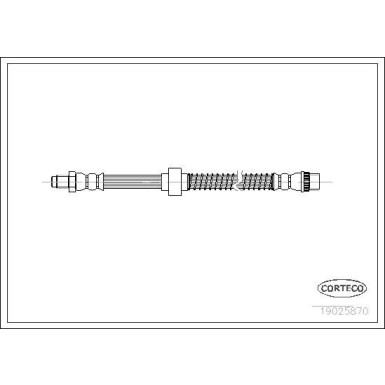 Corteco | Bremsschlauch | 19025870