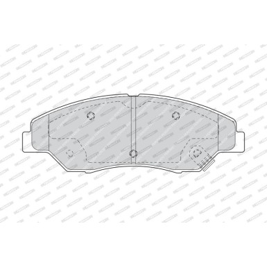 Ferodo | Bremsbelagsatz, Scheibenbremse | FDB1536