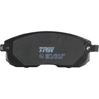 TRW | Bremsbelagsatz, Scheibenbremse | GDB1003