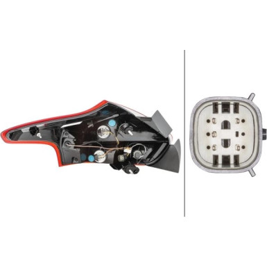 Hella | Heckleuchte | 2VP 354 828-081