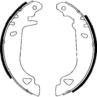 8DB 355 001-011 Bremsbackensatz