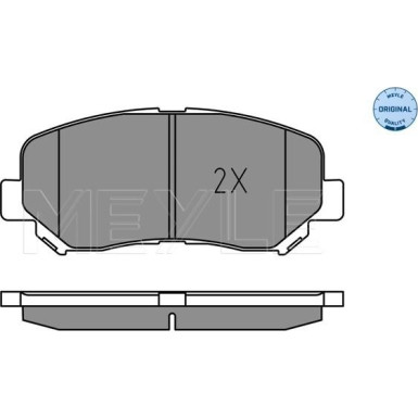 025 255 6416 Bremsbelagsatz, Scheibenbremse MEYLE-ORIGINAL: True to OE.