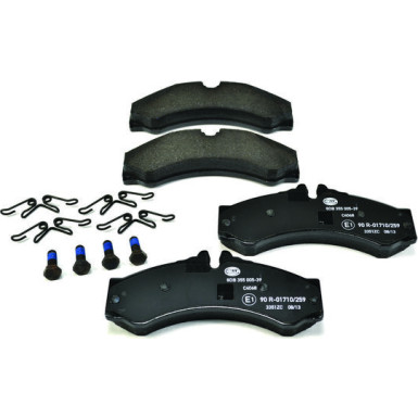 Hella | Bremsbelagsatz, Scheibenbremse | 8DB 355 005-391
