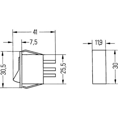 Hella | Schalter | 6EH 004 406-042