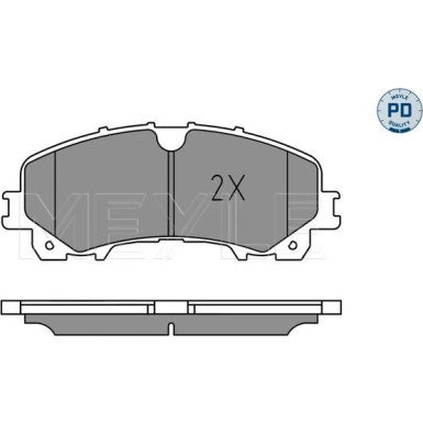 Meyle Bremsbelagsatz, Scheibenbremse MEYLE-PD: Advanced performance and design 025 221 1716/PD