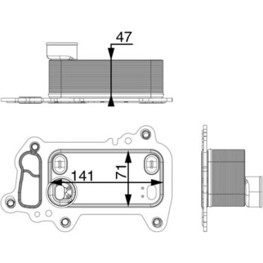 Mahle | Ölkühler, Motoröl | CLC 79 000P