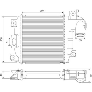 Valeo | Ladeluftkühler | 818321