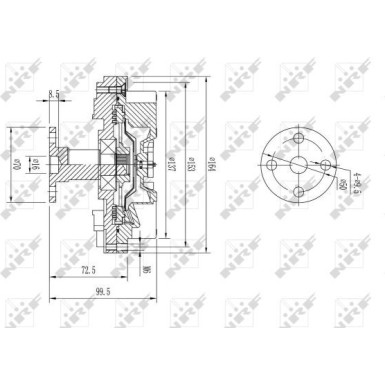 49597 Kupplung, Kühlerlüfter 49597 Kupplung, Kühlerlüfter