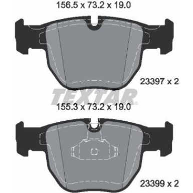 2339703 Bremsbelagsatz, Scheibenbremse Q+