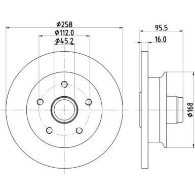 Hella | Bremsscheibe | 8DD 355 102-361