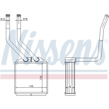 71776 Wärmetauscher, Innenraumheizung