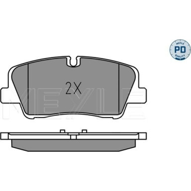 025 223 7017/PD Bremsbelagsatz, Scheibenbremse MEYLE-PD: Advanced performance and design.