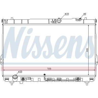 Nissens | Kühler, Motorkühlung | 67036