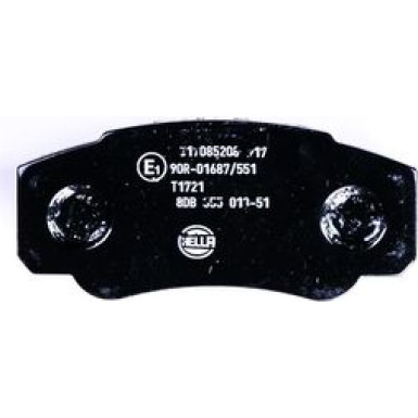 Hella | Bremsbelagsatz, Scheibenbremse | 8DB 355 013-511