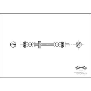 Corteco | Bremsschlauch | 19026484
