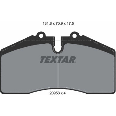 2095302 Bremsbelagsatz, Scheibenbremse