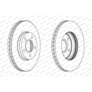 Ferodo | Bremsscheibe | DDF1222C