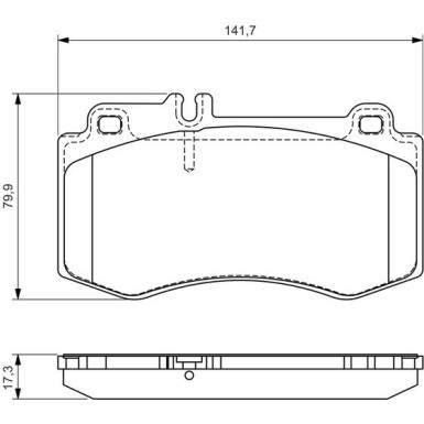 0 986 494 405 Bremsbelagsatz, Scheibenbremse