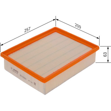 BOSCH F 026 400 496 Luftfilter