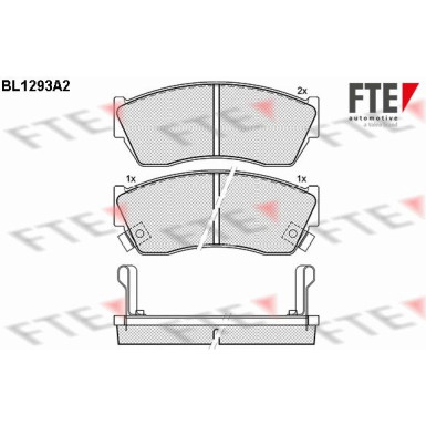 FTE | Bremsbelagsatz, Scheibenbremse | 9010095